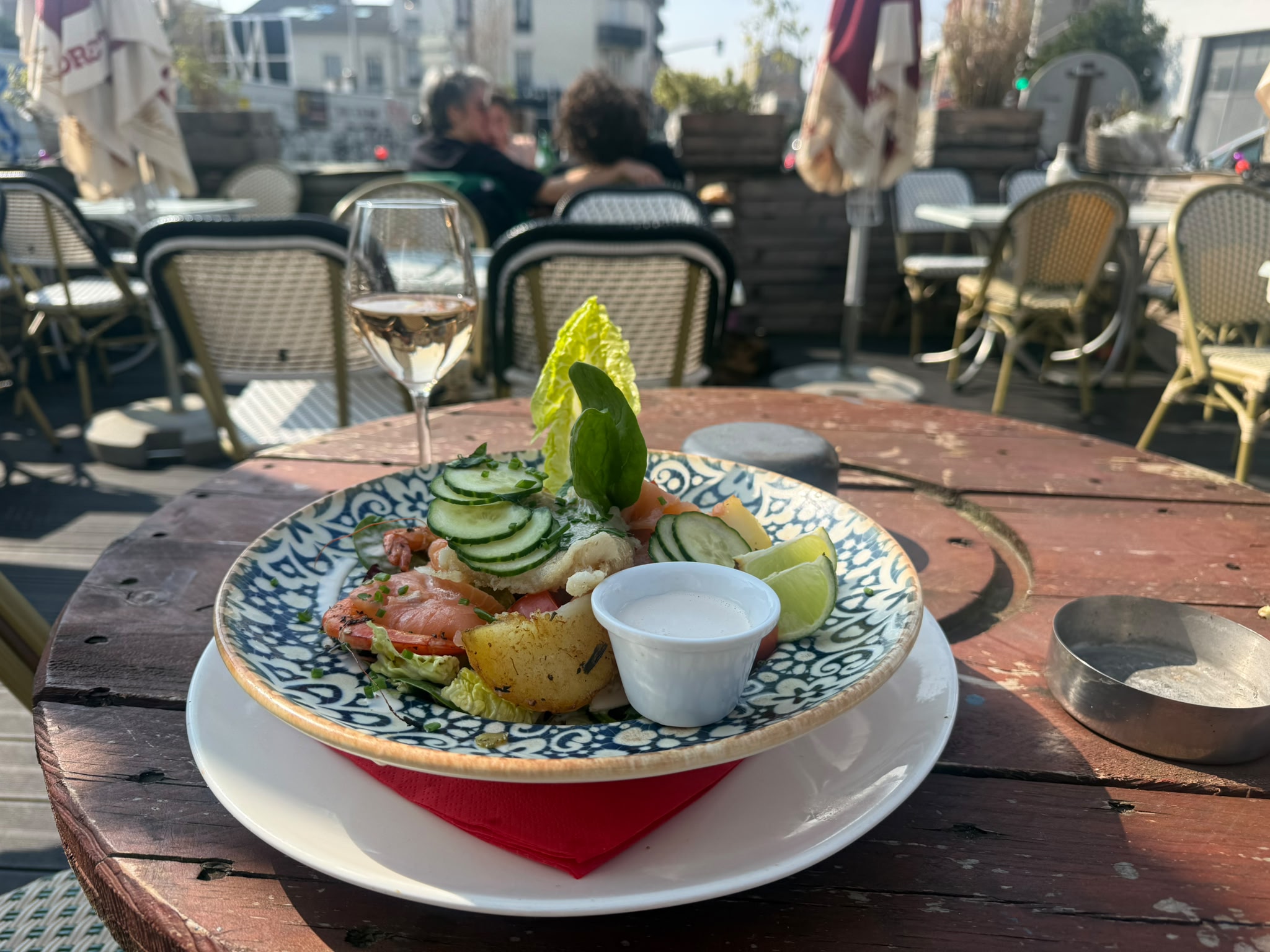 Dégustation en terrasse